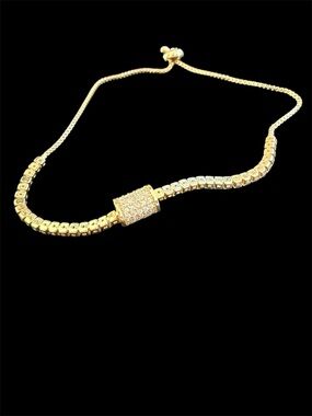 Pave Cylinder Tennis Bracelet
